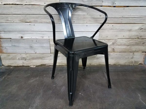 Black Industrial Armchair