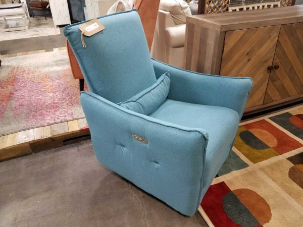 Blue Power Recliner