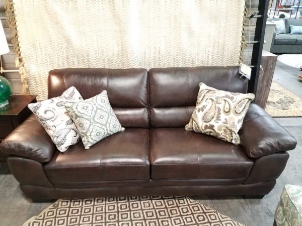 Chocolate Leather Couch