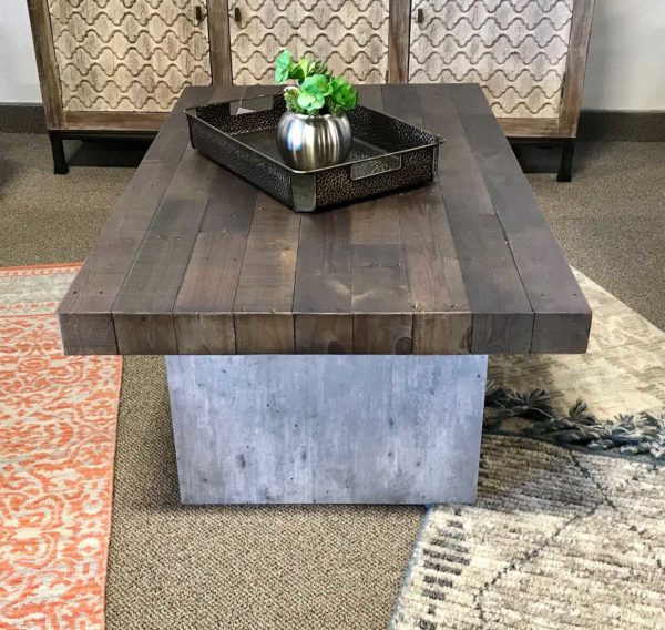 Concrete Base Coffee Table