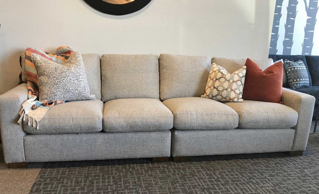 7 ft long leather sofa