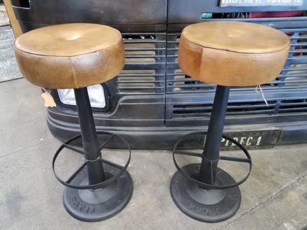 Genuine Leather Barstool