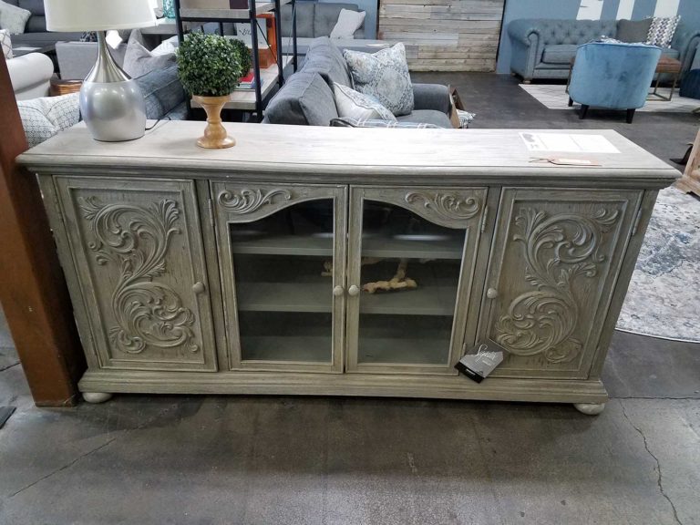 Furniture Outfitters - Glass Door Entertainment Center