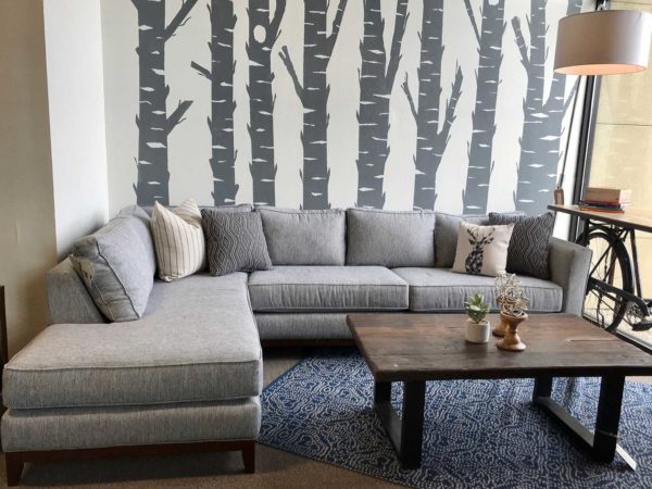 Marbled Grey Sofa