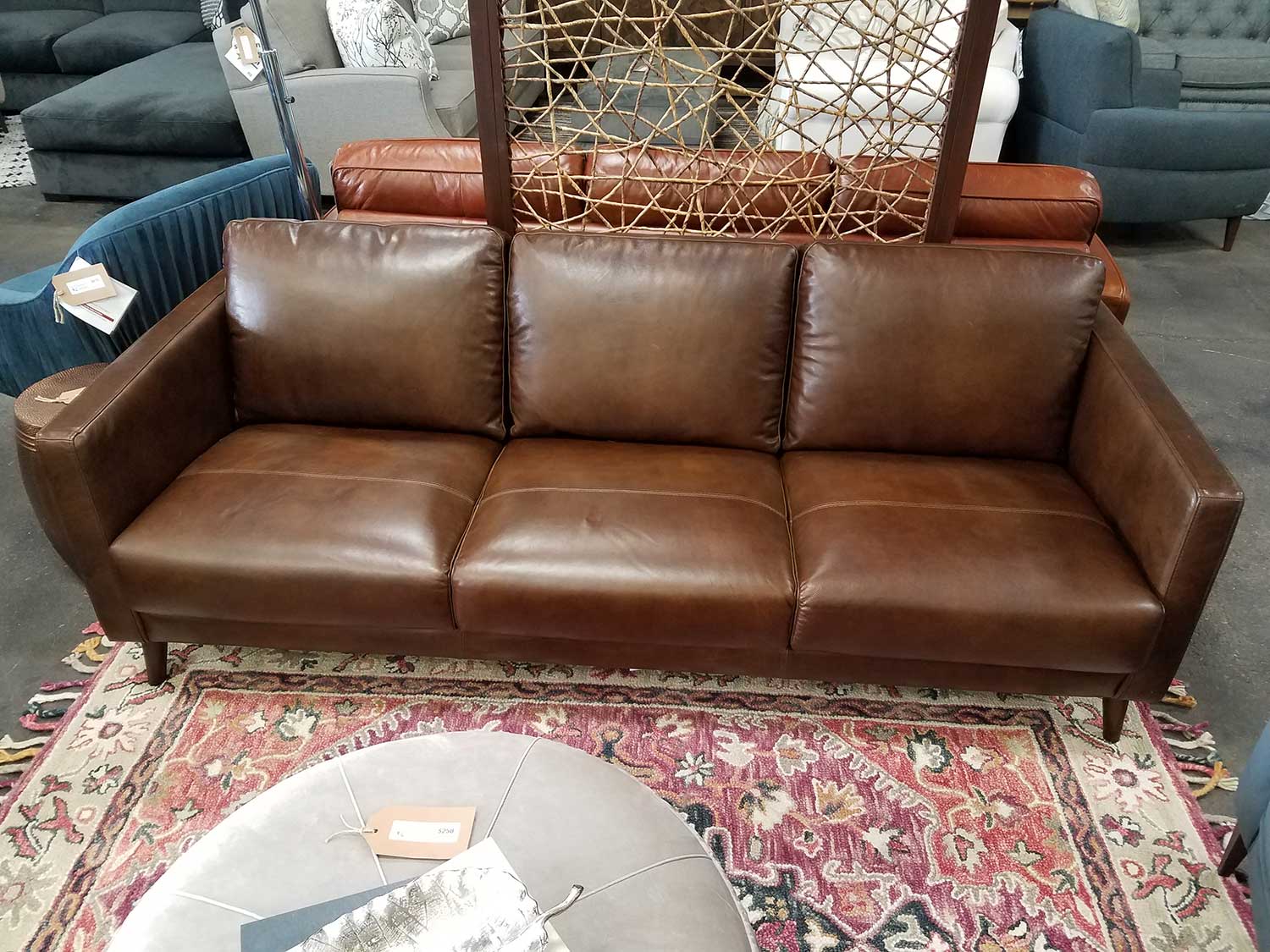 modern leather chaise sofa
