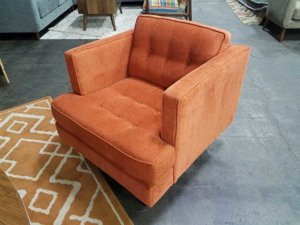 Orange Mid Century Chair