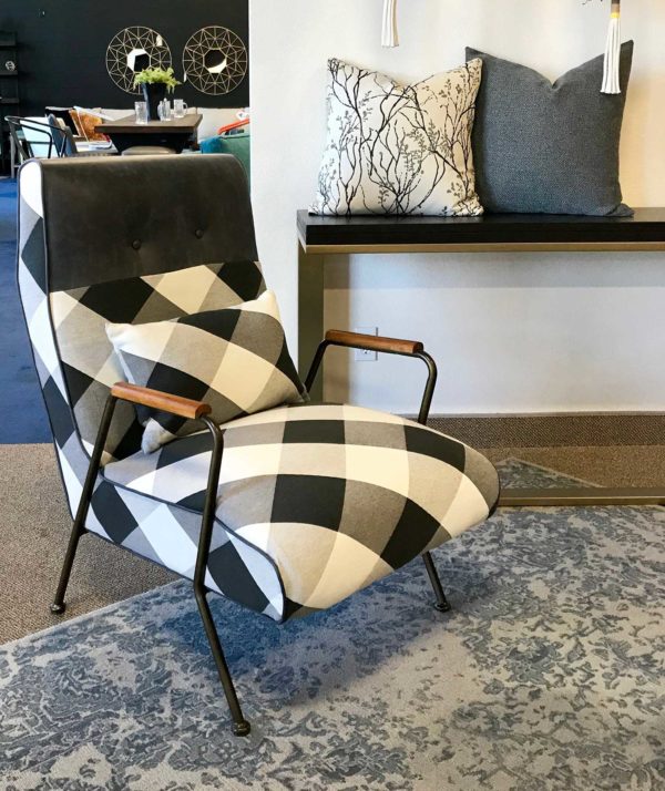 Plaid Accent Chair