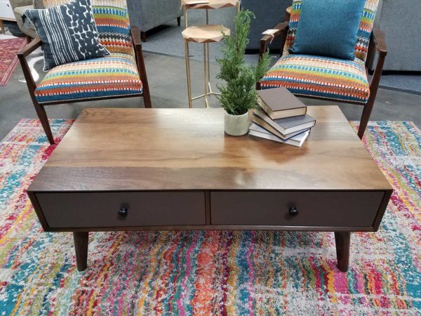 Furniture Outfitters - Walnut Mid Century Coffee Table